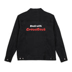 Embroidered Denim Jacket - Rock and Roll Inspired with GrouaRock