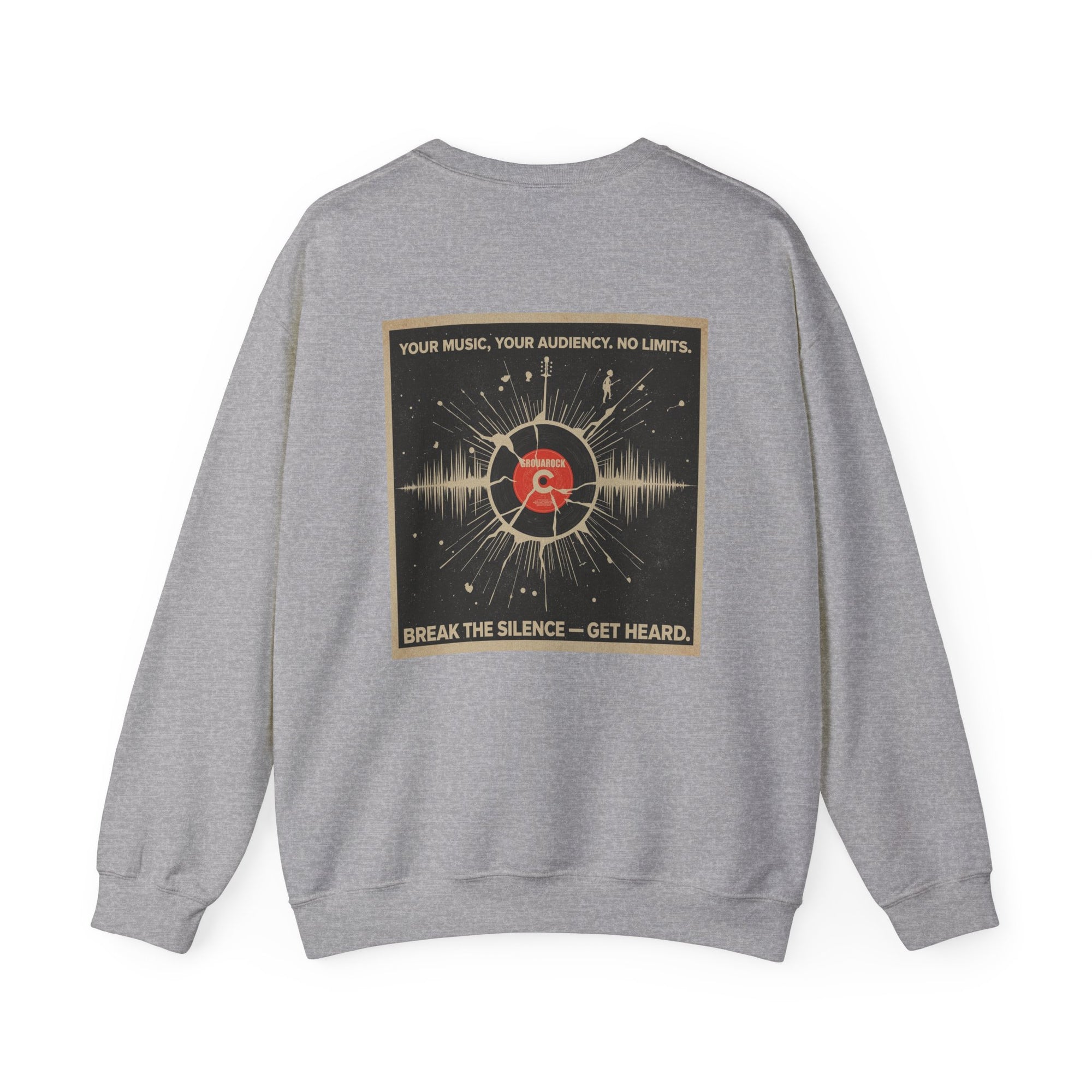 Rock and Roll Crewneck Sweatshirt with GrouaRock Music D