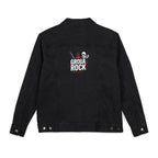 Unisex Denim Jacket with Embroidered 'Groove Rock' Design | Trendy Casual Outerwear for Music Lovers, Cool Street Style, Everyday [...]