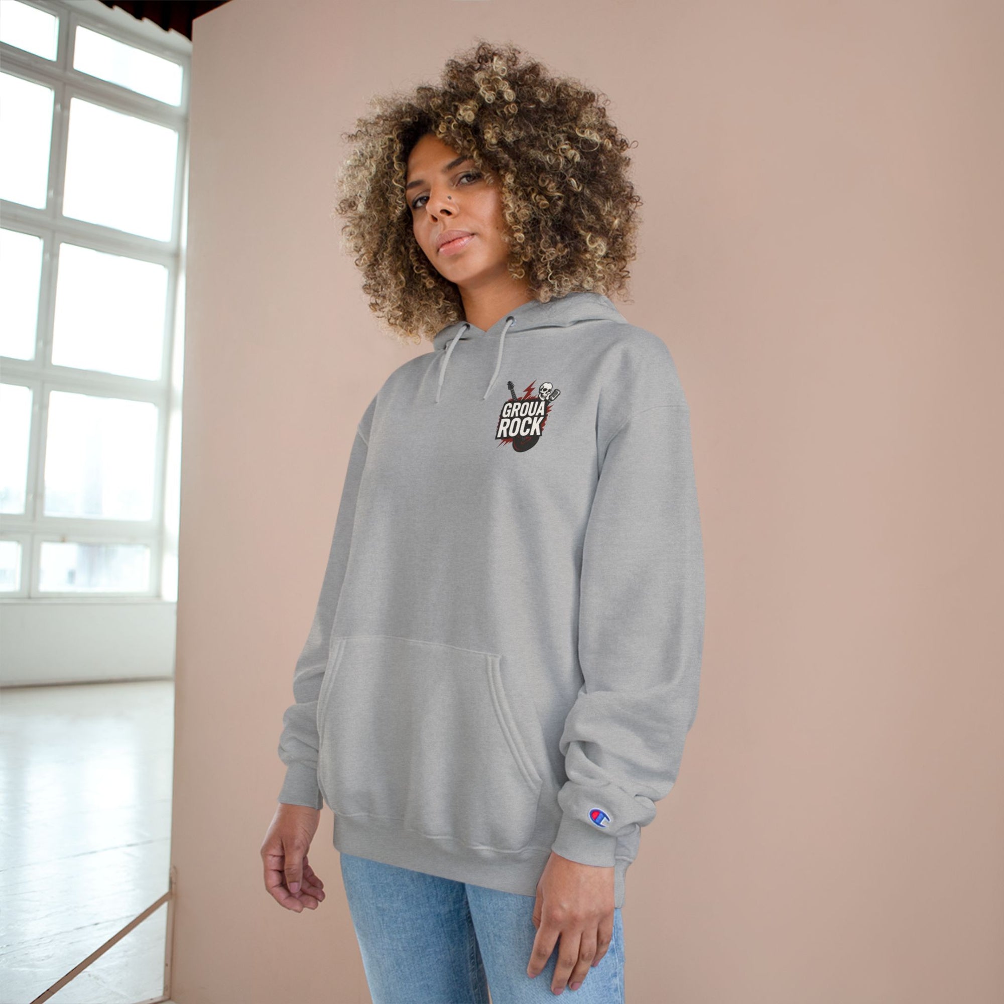 Champion Hoodie with GrouaRock Music