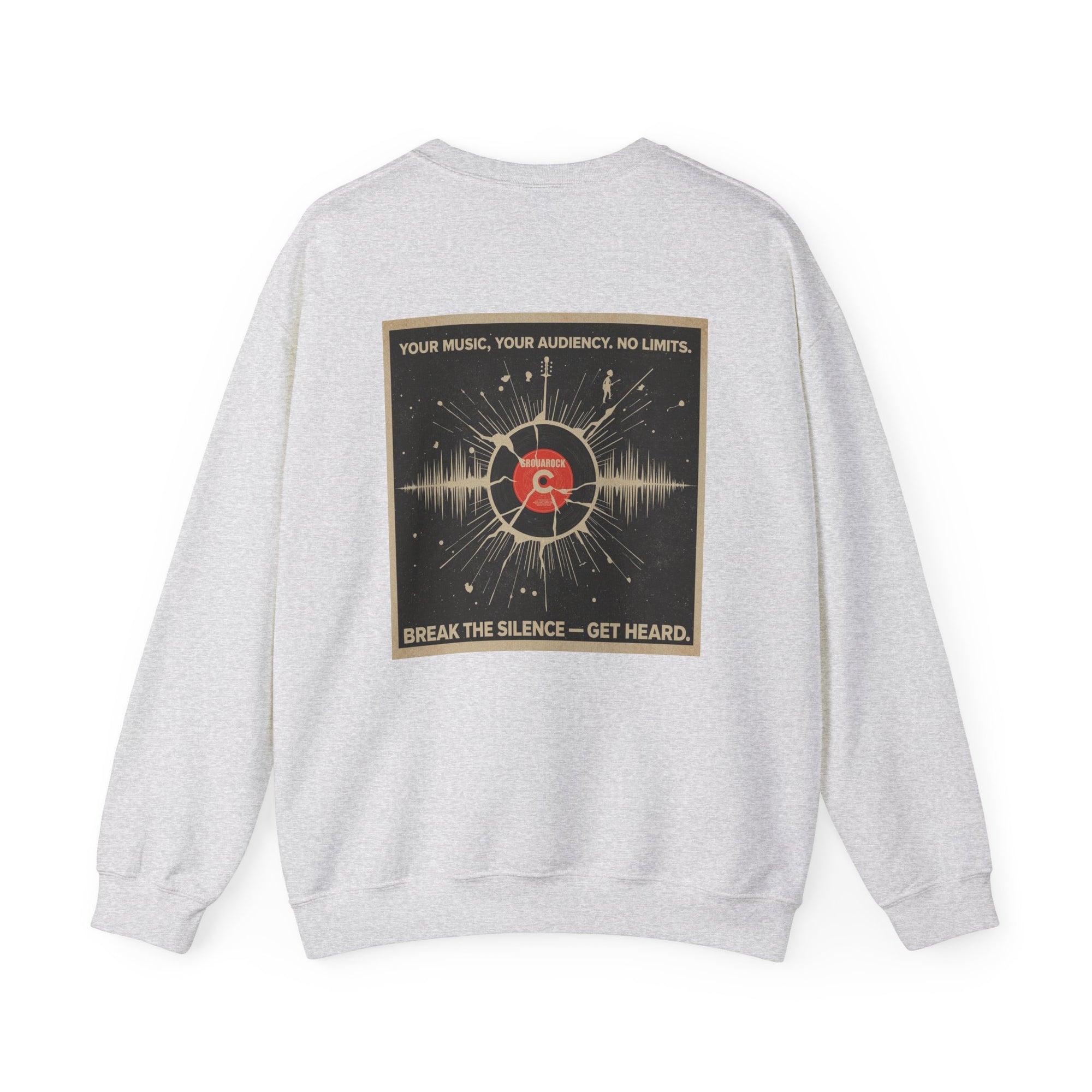 Rock and Roll Crewneck Sweatshirt with GrouaRock Music D