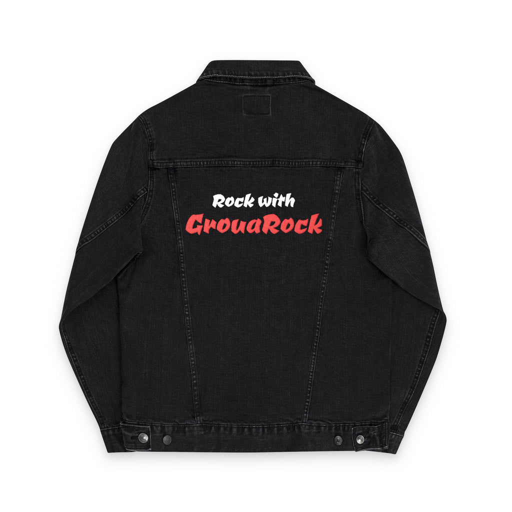 Embroidered Denim Jacket - Rock and Roll Inspired with GrouaRock