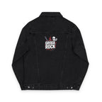 Unisex Denim Jacket with Embroidered 'Groove Rock' Design | Trendy Casual Outerwear for Music Lovers, Cool Street Style, Everyday [...]