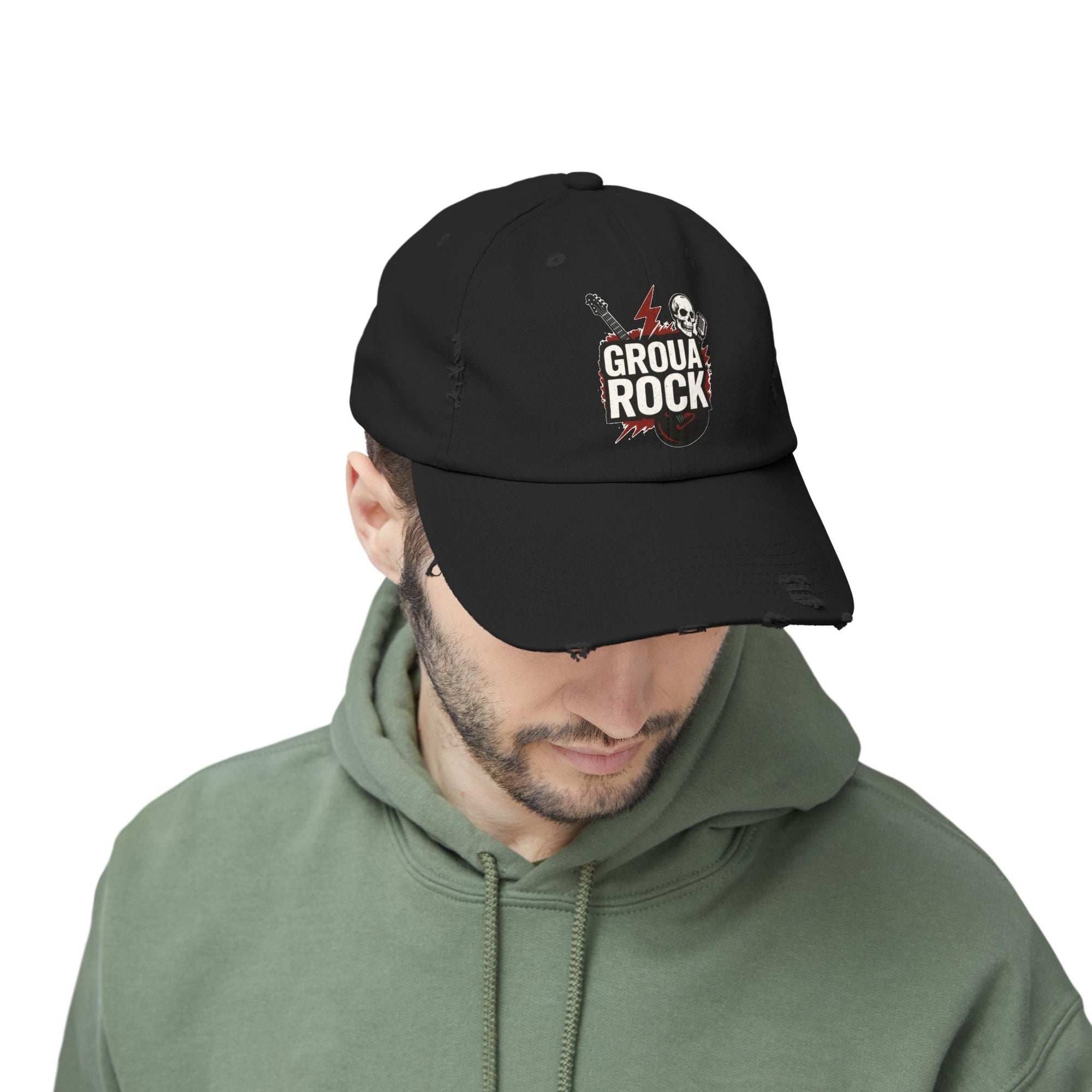 Distressed Cap - Rock and Roll GrouaRock Style